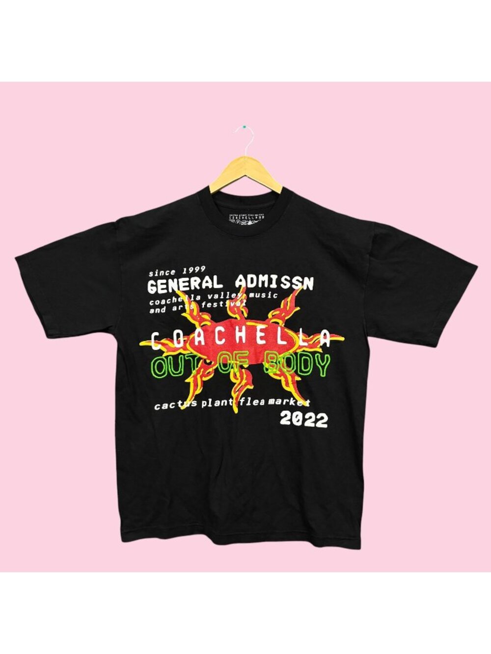 Out of Body 2022 Coachella Festival Cactus Plant Flea Market Tee L